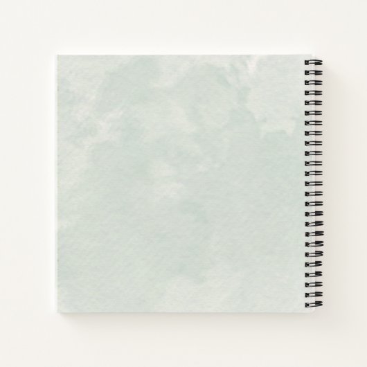 Eukalyptus Salbei Notizblock (Rückseite)