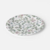 Eukalyptus Salpeplatte Pappteller (Schrägansicht)