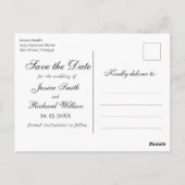 Eukalyptus Save the Date FOTO Einladung Postkarte (Rückseite)