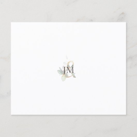 Eukalyptus-Save the Date-Karte (Rückseite)