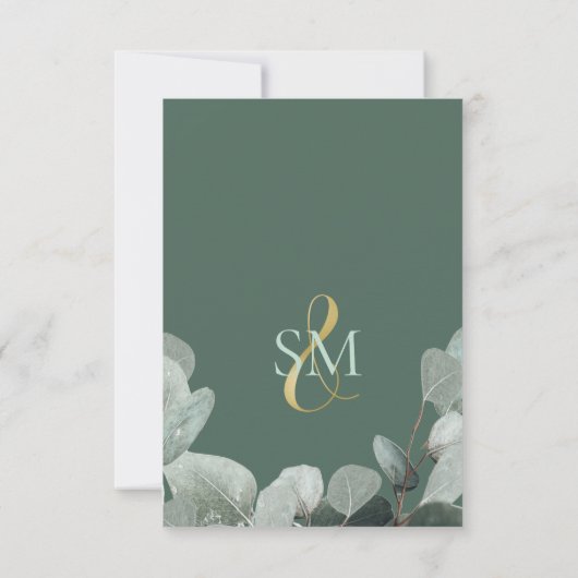 Eukalyptus Save the Date Salbei (Rückseite)