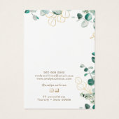 Eukalyptus-Schmuckkarte (Rückseite)