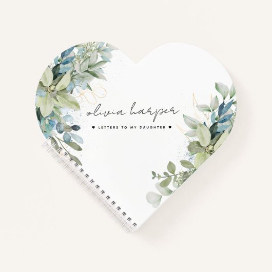Eukalyptus schreibt in mein Daughter Memory Journa Notizblock (Vorderseite)