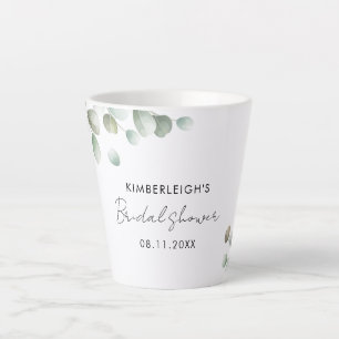 Eukalyptus Schrift Hochzeitsdusche Custom Milchtasse