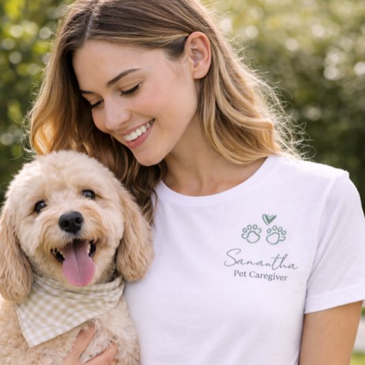 Eukalyptus Schrift Mitarbeiter Name Firmenlogo Tri-Blend Shirt