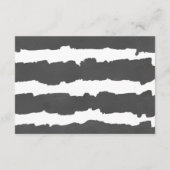 Eukalyptus Schwarz-weiße Babydusche Begleitkarte (Rückseite)