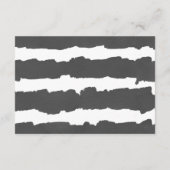 Eukalyptus Schwarz-weißer Empfang Begleitkarte (Rückseite)