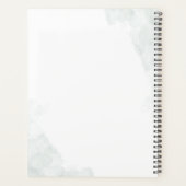 Eukalyptus Script Botanische Grüne Hochzeit Planer (Rückseite)