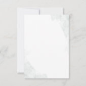 Eukalyptus-Script-Brautparty Einladung (Rückseite)