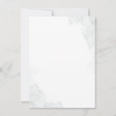 Eukalyptus-Script-Brautparty Einladung (Rückseite)