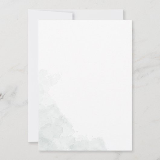 Eukalyptus-Script-Brautparty Einladung (Rückseite)