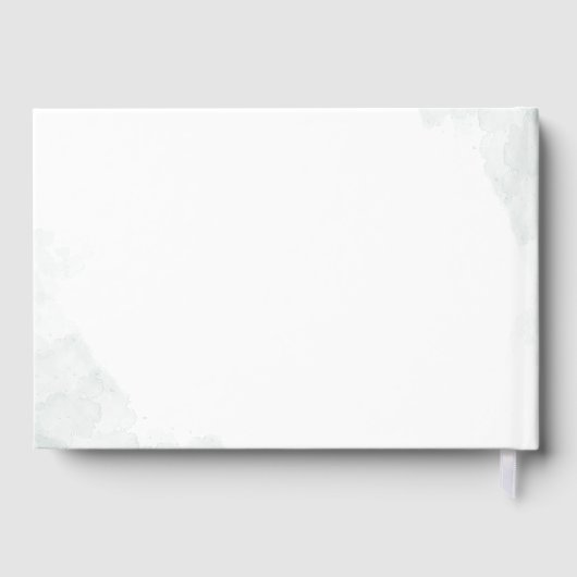 Eukalyptus Script Brautparty Gold Foil Gästebuch (Rückseite)