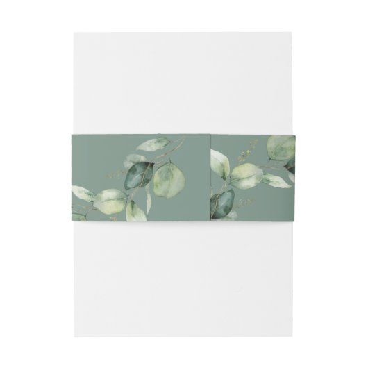 Eukalyptus-Script Einladungsbanderole (Rückseitenbeispiel)