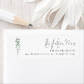 Eukalyptus Script Future Frau Rücksendeadresse (Insitu)