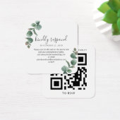 Eukalyptus Script Greenerding Wedding QR Code UAWG (Schreibtisch)