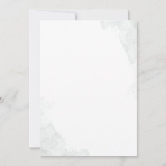 Eukalyptus Script Greenery Botanical Save The Date (Rückseite)