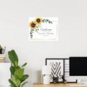 Eukalyptus-Script-Hochzeitsskripte Poster (Heimbüro)