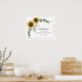 Eukalyptus-Script-Hochzeitsskripte Poster (Küche)