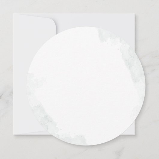 Eukalyptus Script Modernes Brautparty Einladung (Rückseite)