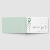 Eukalyptus-Script-Party für Wasserfarben Gästebuch (Voll)