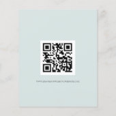 Eukalyptus Script QR Code Wedding RSVP (Rückseite)