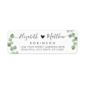 Eukalyptus Script - Rücksendeadresse (Vorne)