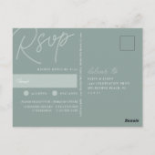 Eukalyptus | Script Watermark Meal Choice UAWG Postkarte (Rückseite)