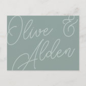 Eukalyptus | Script Watermark Meal Choice UAWG Postkarte (Vorderseite)
