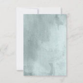 Eukalyptus Script Wedding RSVP Karte (Rückseite)