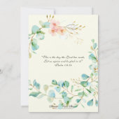 Eukalyptus Scripture Rosary Einladung (Rückseite)