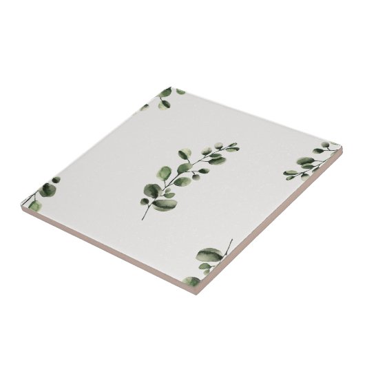 Eukalyptus Seamless Speckle Keramik Tile Fliese (Seite)