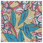 Eukalyptus Seed Australian Pflanze Botanisches Mus Stoff (Nahaufnahme)