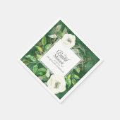 Eukalyptus Seed Leaf Foliage Wreath BOHO Wilde Ros Serviette (Ecke)