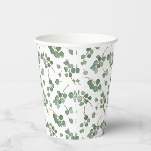 Eukalyptus Silver Dollar Pappbecher (Rechts)