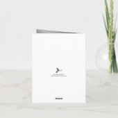 Eukalyptus Silver Geometrisches Brautparty Dankeskarte (Rückseite)