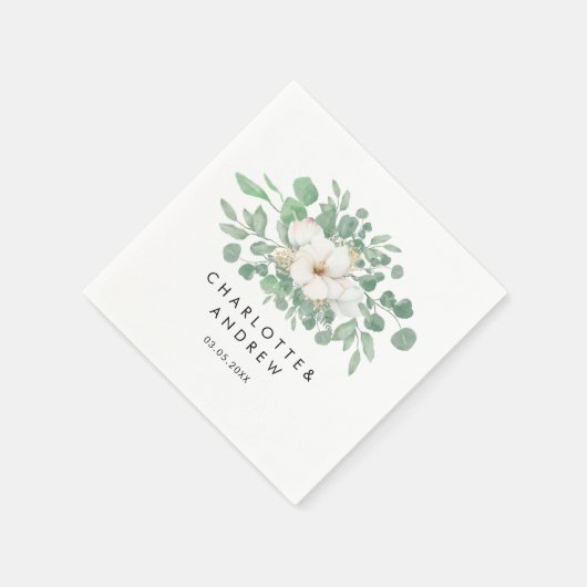 Eukalyptus simpel serviette (Ecke)