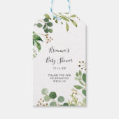 Eukalyptus Simple Brown Blumenspülung Geschenkanhänger (Vorderseite)