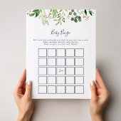 Eukalyptus Simple Floral Baby Bingo Duschspiel