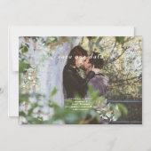 Eukalyptus Simple Foto Save the Date Flexible Mag Magneteinladung (Vorderseite)