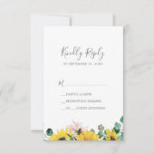 Eukalyptus Simple RSVP Card Karte (Vorderseite)