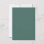Eukalyptus Simple RSVP Card Karte (Rückseite)