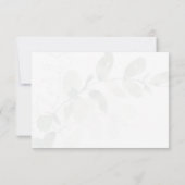 Eukalyptus Simple Script Funeral Dankeskarte (Rückseite)