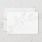 Eukalyptus Simple Script Funeral Dankeskarte (Rückseite)