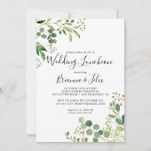 Eukalyptus Simple Wedding Luncheon Brautparty Einladung (Vorderseite)