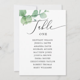 Eukalyptus-Sitzplan-Schilder | Hochzeit im Freien Einladung