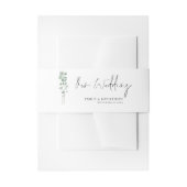 Eukalyptus-Skripte für unsere Hochzeit Einladungsbanderole (Vorderseite Beispiel)