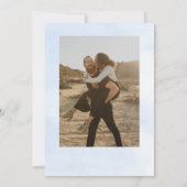 Eukalyptus-Skriptkalender-Foto Save the Date Einladung (Rückseite)