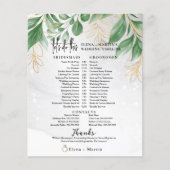 Eukalyptus + Skripttext Hochzeitstag (Vorderseite)