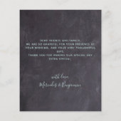 Eukalyptus Slate Foto Hochzeit Vielen Dank (Rückseite)