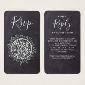 Eukalyptus Slate Wedding Website QR Code UAWG (Vorne & Hinten)